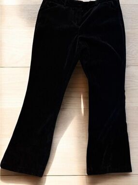 Norma Kamali Black Bootcut flared Corduroy pants size 14